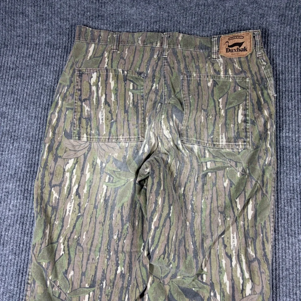 Duxbak Pants Men's 33x29  Realtree Camo Thinsulate Insulated Hunting Green Brown